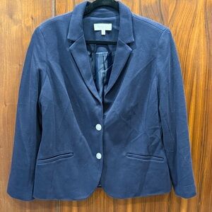 Talbots Navy Knit Blazer – 14P – Worn Once – Classic & Comfortable